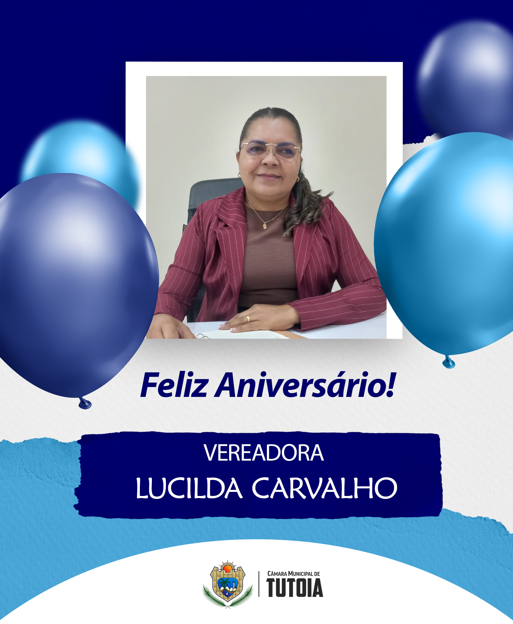 Parabenizamos a vereadora Lucilda Carvalho, pelo seu aniversário